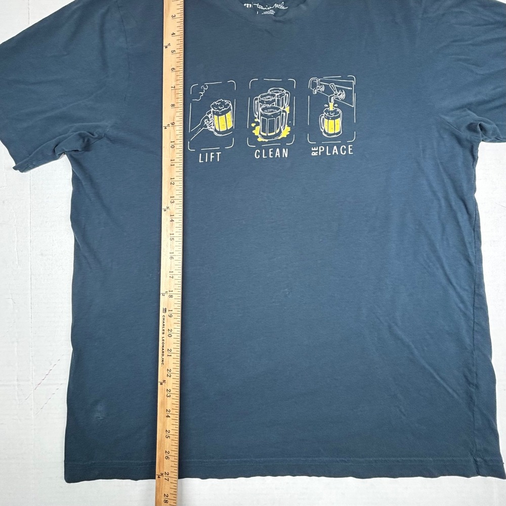 Travis Mathew‎ Mens Large Shirt Graphic Lift Clean Replace Beer Enthusiast Party - Picture 5 of 8
